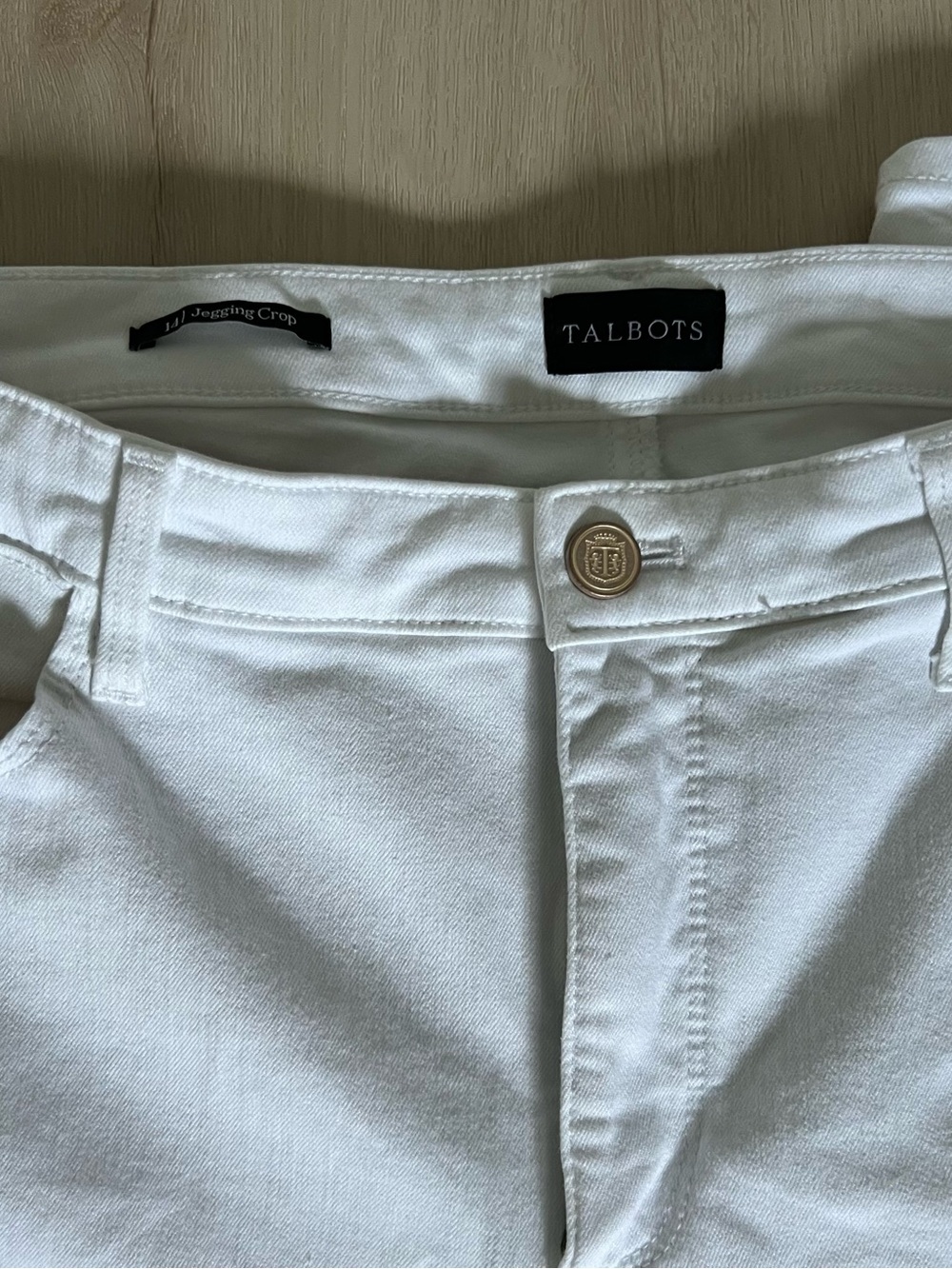 Talbots White Jegging CropSkinny Stretch Jeans - Picture 3 of 3